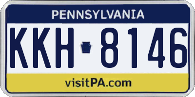 PA license plate KKH8146