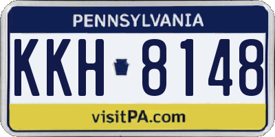 PA license plate KKH8148