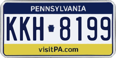 PA license plate KKH8199
