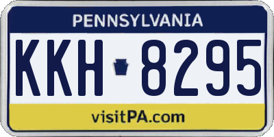 PA license plate KKH8295