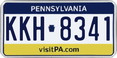PA license plate KKH8341