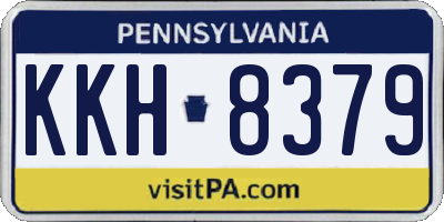 PA license plate KKH8379