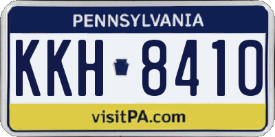 PA license plate KKH8410
