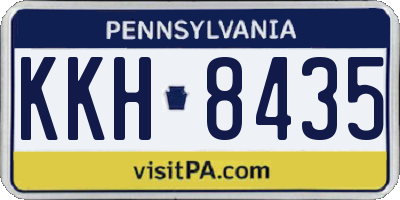 PA license plate KKH8435