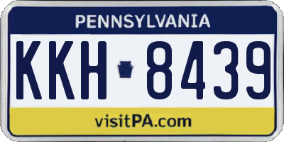 PA license plate KKH8439