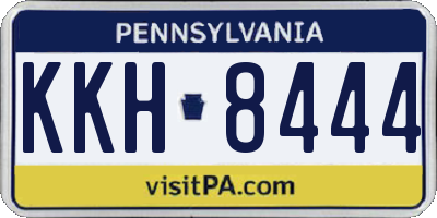 PA license plate KKH8444