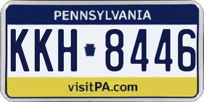 PA license plate KKH8446