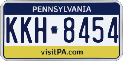 PA license plate KKH8454