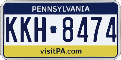 PA license plate KKH8474