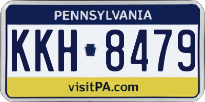 PA license plate KKH8479