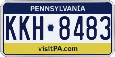 PA license plate KKH8483