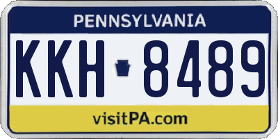 PA license plate KKH8489