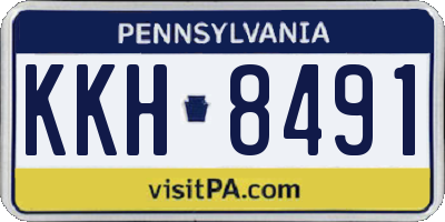 PA license plate KKH8491