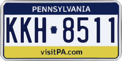PA license plate KKH8511