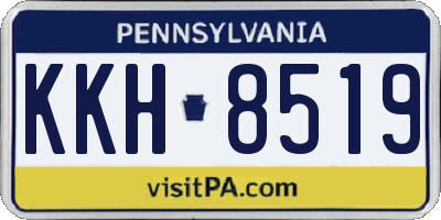 PA license plate KKH8519