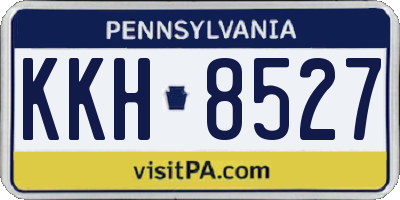 PA license plate KKH8527