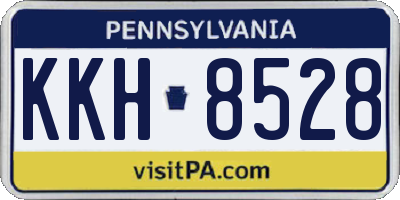 PA license plate KKH8528
