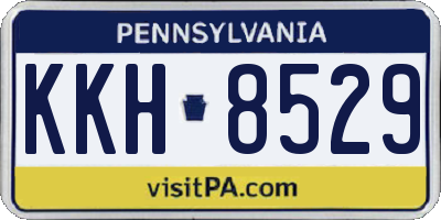 PA license plate KKH8529