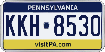 PA license plate KKH8530