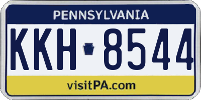 PA license plate KKH8544