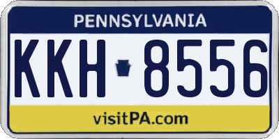 PA license plate KKH8556