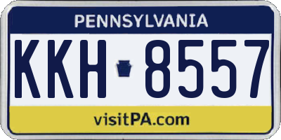 PA license plate KKH8557