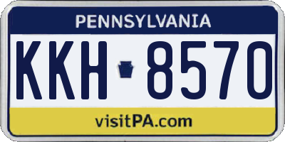 PA license plate KKH8570