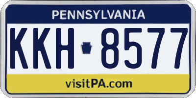 PA license plate KKH8577