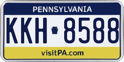 PA license plate KKH8588