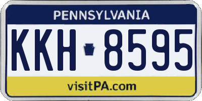 PA license plate KKH8595