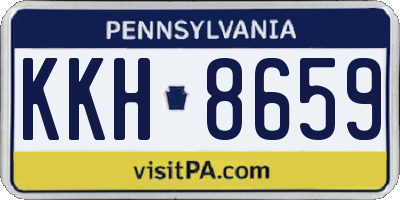 PA license plate KKH8659