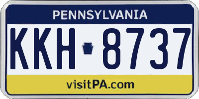 PA license plate KKH8737