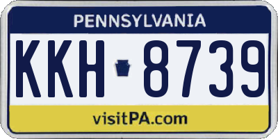 PA license plate KKH8739