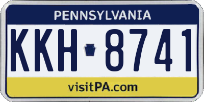 PA license plate KKH8741