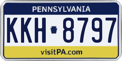 PA license plate KKH8797