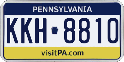 PA license plate KKH8810