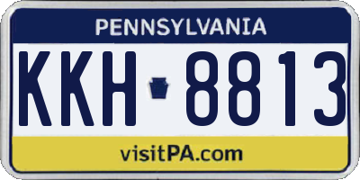 PA license plate KKH8813