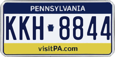 PA license plate KKH8844