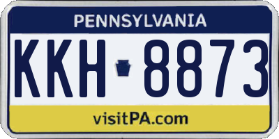 PA license plate KKH8873
