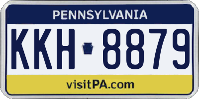 PA license plate KKH8879