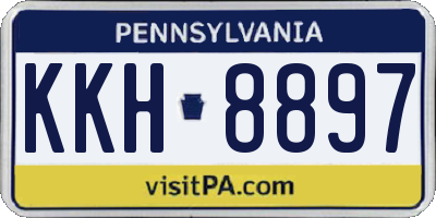PA license plate KKH8897