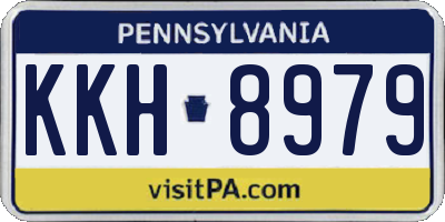 PA license plate KKH8979
