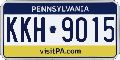 PA license plate KKH9015