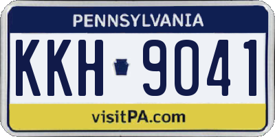 PA license plate KKH9041
