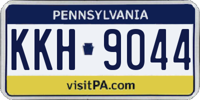 PA license plate KKH9044