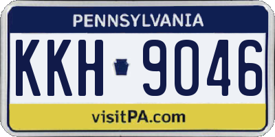PA license plate KKH9046