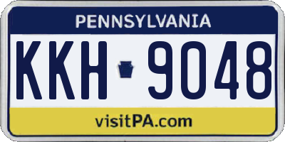 PA license plate KKH9048