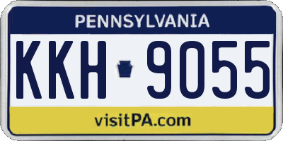 PA license plate KKH9055