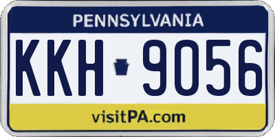 PA license plate KKH9056