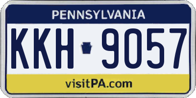 PA license plate KKH9057